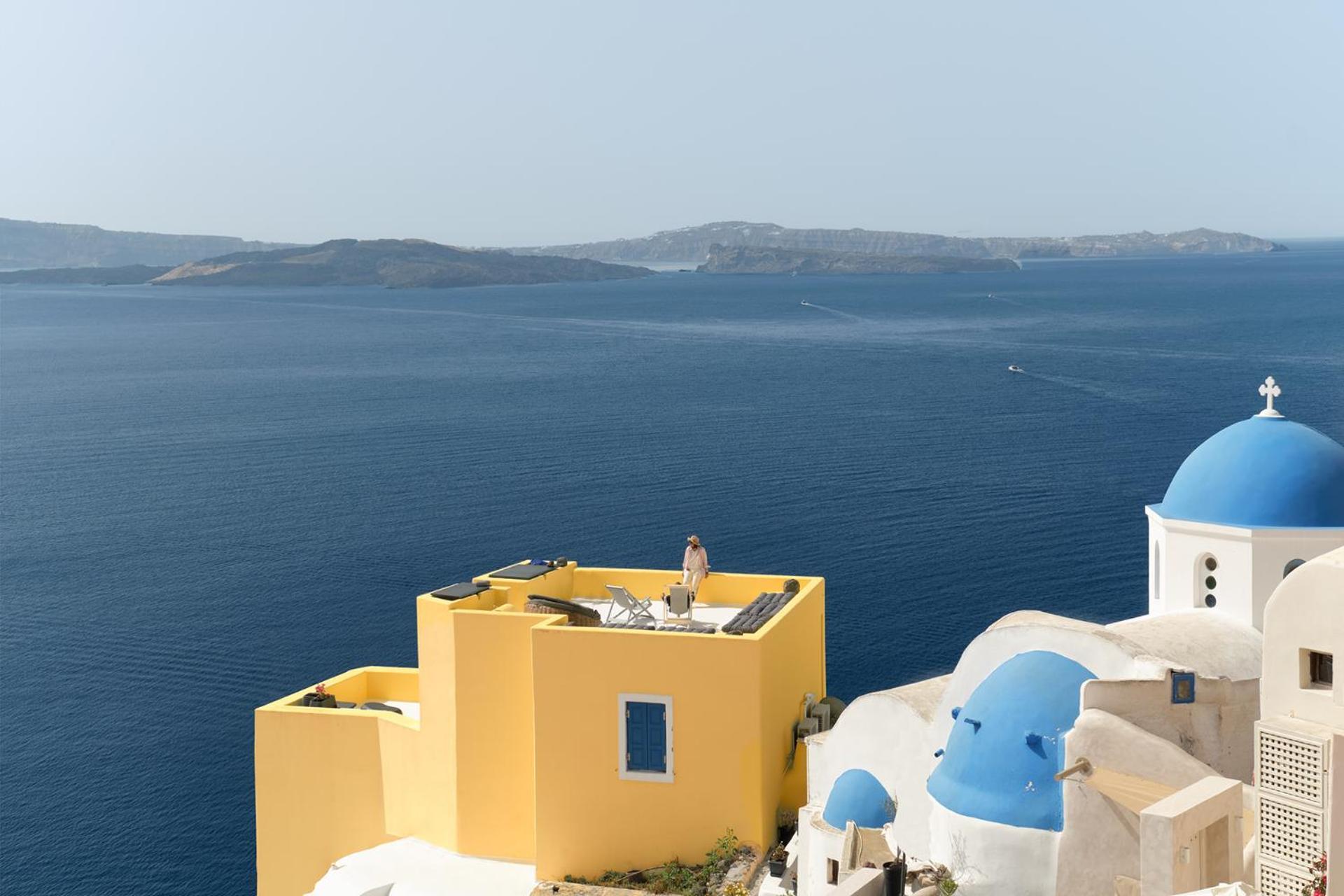 Ilivatos - Elegant Villa On The Caldera'S Edge Иа Екстериор снимка