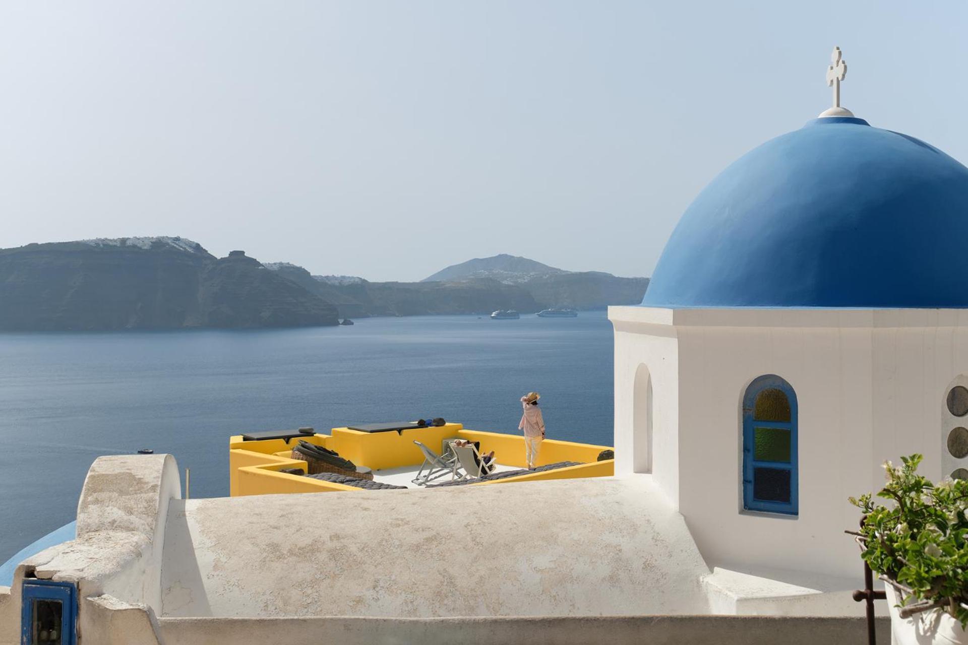 Ilivatos - Elegant Villa On The Caldera'S Edge Иа Екстериор снимка